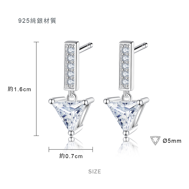 GIUMKA 925純銀耳環短款幾何元素改變未來 三色任選 繽紛系列/穿式垂墜 MFS07121