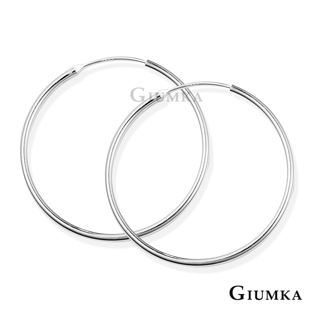 GIUMKA 925純銀耳環 韓劇 宋慧喬男朋友車秀賢 簡約C型寬 0.16 CM 銀色 一副價格 MFS08135