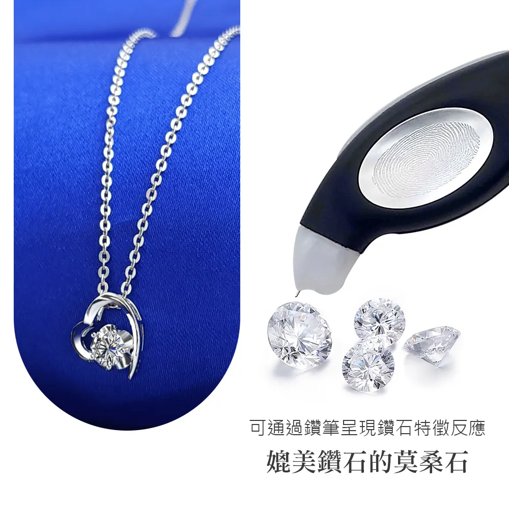 莫桑鑽項鍊