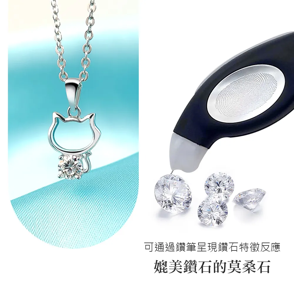 莫桑鑽項鍊