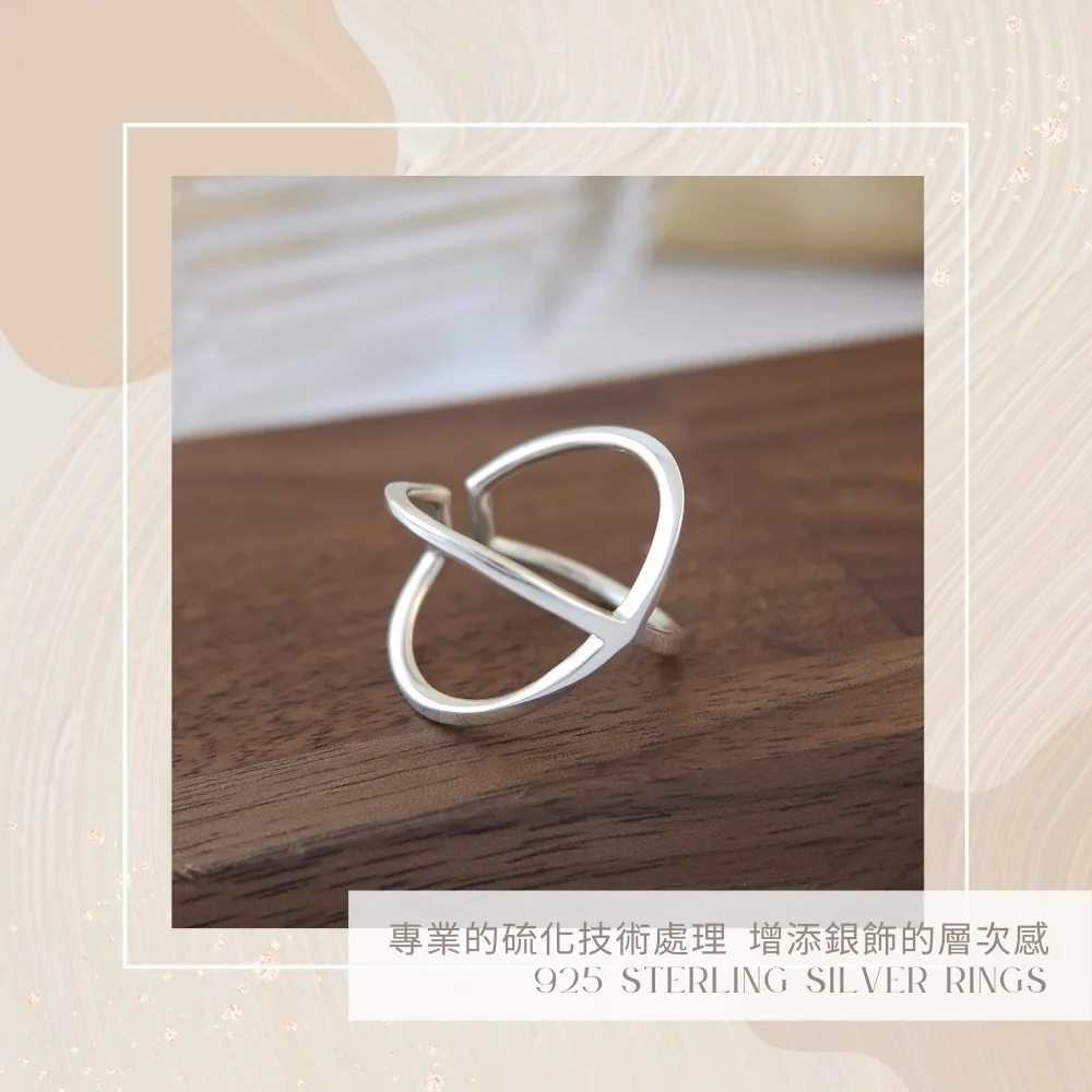 專業的硫化技術處理 增添銀飾的層次感925 STERLING SILVER RINGS